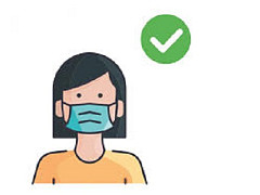 Graag bij verkoudsheidsklachten nog een mondmasker dragen.